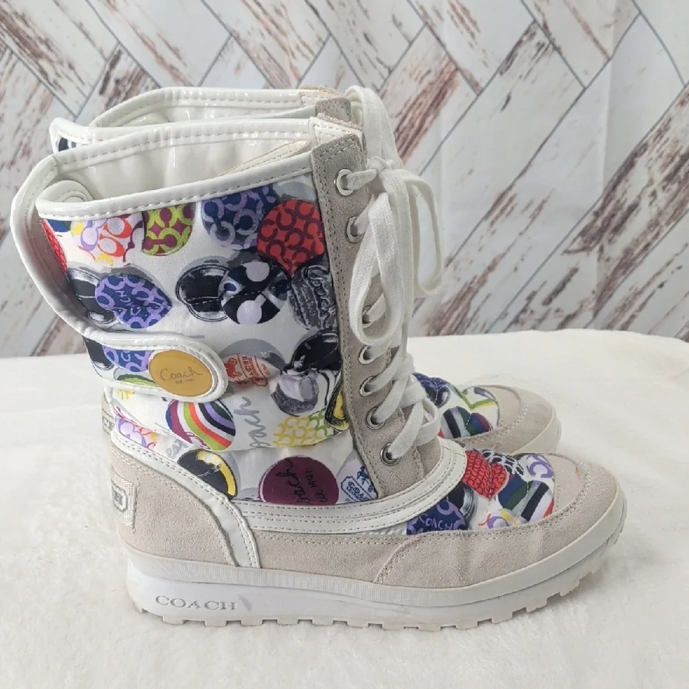 Coach Dorean Multi-Color Ski & Snow Boots – Waterproof/Snow Resistant